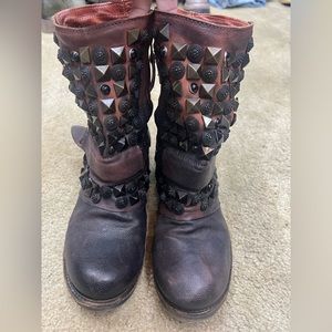 A.S.98 Vintage studded boots EU 38 US7.5-8